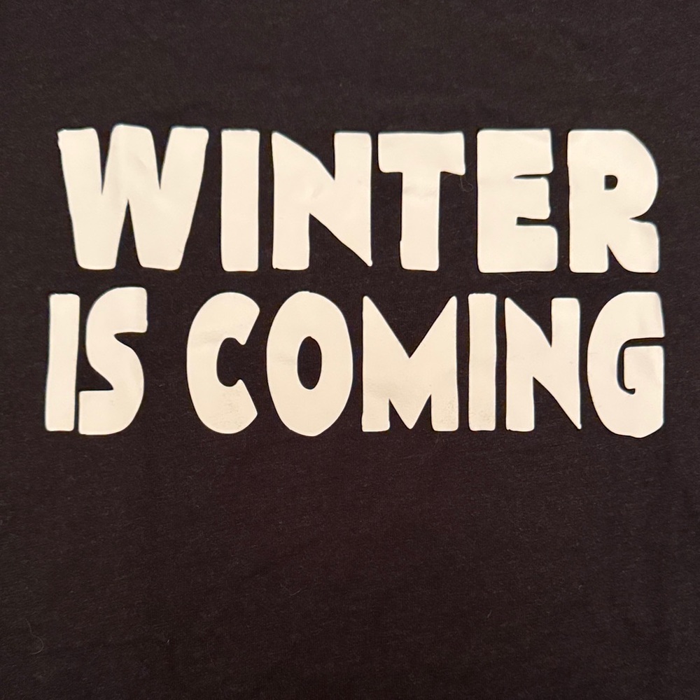 Constantly Varied Gear Black Tee - Winter Is coming Statement